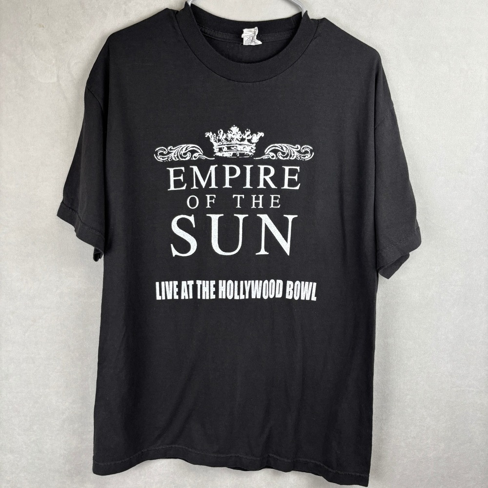 Alstyle Empire of the Sun Live at the Hollywood Bowl Black Band T-Shirt Mens L